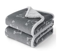 Bedsure Waterproof Dog Blanket - 203x152cm Dog Bed Blankets Washable for Large Dogs, Fluffy Pet Blanket for Sofa Bed Protector with Soft Plush, Grey