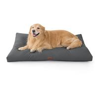 Bedsure Waterproof Extra Large Dog Bed - XL 119X74cm Washable Dog Beds Mattress, Outdoor Dog Crate Mat with Oxford Fabric, Water Resistant Flat Pet Pillow Bed for Crate Mat, Grey
