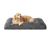 Bedsure XXL Dog Crate Bed Washable, Fluffy Mattress, 119x74cm, Dark Grey | Calming Anti Anxiety Mat with Anti Slip Bottom, Thick Warm Plush Cushion for Extra Large Pets, Easy Clean