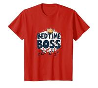 Bedtime Boss: Freak in The Sheets Funny Sleepy Crown T-Shirt, Kids, Red, 2 Years