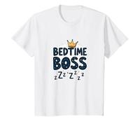 Bedtime Boss: Freak in The Sheets Funny Sleepy Crown T-Shirt, Kids, White, 2 Years