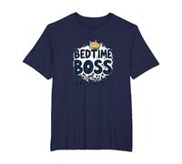 Bedtime Boss: Freak in The Sheets Funny Sleepy Crown T-Shirt, Men's Big and Tall, Navy, 2X Tall