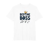 Bedtime Boss: Freak in The Sheets Funny Sleepy Crown T-Shirt, Men's Big and Tall, White, 2X Tall