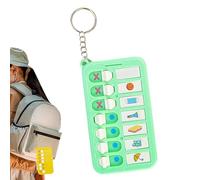 Bedtime Checklist for Kids - ABS Pocket Chart 10x5.8cm, Routine Memo Tool | Perfect Task Planning, School Readiness, Child Organization, Travel Learning, Backpack Hanging, Habit Development