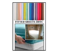 Bedtime Comforts Ltd CARAVAN/MOTOR HOME CORNER FITTED SHEET (L/H CUTOFF) Polycotton OVER 22 COLOURS (Duck Egg Blue, 6" Depth)