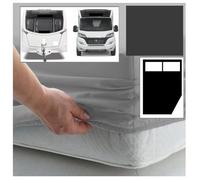 Bedtime Comforts Ltd CARAVAN or MOTOR HOME ""CORNER CUT OFF"" FITTED SHEET - 300 Thread Count Percale Material - Hand Made to Order - 13"" (33cm) (Charcoal, Right Hand Cut Off)