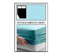 Bedtime Comforts Ltd CARAVAN or MOTOR HOME ""CORNER CUT OFF"" FITTED SHEET - 300 Thread Count Percale Material - Hand Made to Order - 8"" (20cm) (Duck Egg, Left Hand Cut Off)