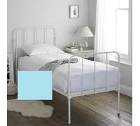 Bedtime Comforts Ltd SMALL SINGLE BED SIZE DUVET QUILT COVER + 1 PILLOWCASE - DUCK EGG BLUE - 300 Thread Count Percale - Hand Made to Order 48 x 75 (Duvet Cover Set Only)
