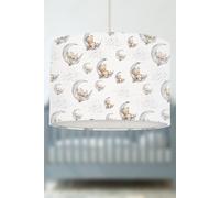 Bedtime for Bunny and Bear Lampshade White Big Little Bedrooms White 30cm diameter x 21cm high