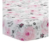 Bedtime Originals Blossom Fitted Mini Crib Sheet - Pink, Gray, White, Floral