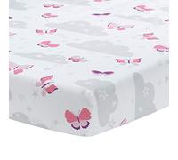 Bedtime Originals Butterfly Kisses Fitted Crib Sheet, Multicolor