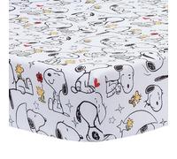 Bedtime Originals Snoopy Love Infant Baby/Toddler Fitted Crib Sheet
