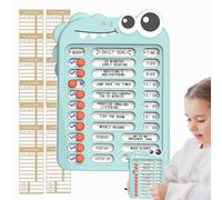 Bedtime Routine Board, Task Checklist, Whiteboard Task Board for Adults Scheduling Board for Home, Self-Discipline Record Board A