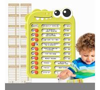 Bedtime Routine Chart,Reusable Kids Schedule Board for Home - Self-Discipline Check-in Board with Checklist Slider - Develop Good Habits Boys and Girls Planning Helper