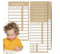 Bedtime Routine Schedule, White Board Job Checklist - Sliding Routine Chart - Develop Good Habits with Checklist Slider Self-Discipline Check-in Board Workplace