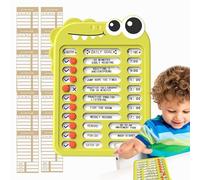 Bedtime Routine Table, To Do Checklist, Whiteboard,Chore Chart for Adults - Self-Discipline Control Board with Checklist Slider