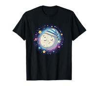 Bedtime Sleeping Moon Nursery Space Dreams T-Shirt