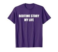 Bedtime Story My Life T-Shirt, Men, Purple, S