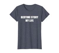 Bedtime Story My Life T-Shirt, Women, Heather Blue, M