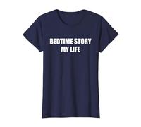 Bedtime Story My Life T-Shirt, Women, Navy, L