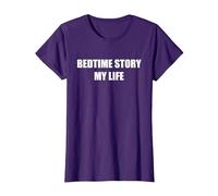 Bedtime Story My Life T-Shirt, Women, Purple, S