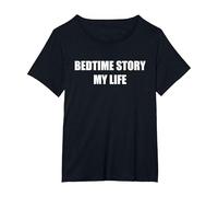 Bedtime Story My Life T-Shirt, Women's Plus, Black, 6X