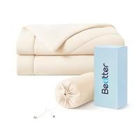 Bedtter Cooling Blankets for Hot Sleepers - Summer Blanket Thin Lightweight Breathable Soft Double Side with Bag for Travel, Cooling Comforter for Couch Sofa, Keep Cool for Night Sweats (Beige 50x60