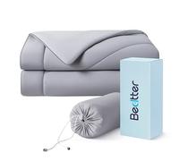 Bedtter Cooling Blankets for Hot Sleepers - Summer Blanket Thin Lightweight Breathable Soft Double Side with Bag for Travel, Cooling Comforter for Couch Sofa, Keep Cool for Night Sweats (Grey 50"x60"