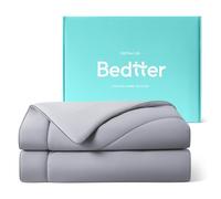 Bedtter® Luxe Cooling Comforter Bedding - Full/Queen 90''x90'', Ultra-Fine Fiber for Hot Sleepers, Lightweight & Hypoallergenic Summer Duvet, Quick Cool Technology, Cool Gray