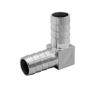 Beduan 1-1/4" ID Hose Barb Elbow 90 Degree Stainless Steel L Right Angle Barbed Fitting(Pack of 1)