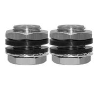 Beduan 1/4" NPT Stainless Steel Female Bulkhead Coupler Thru-bulk Full Female Thread Pipe Fitting (Pack of 2)