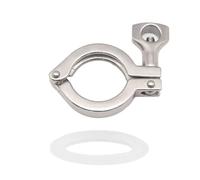 Beduan 2.5" Sanitary Tri Clamp, 304 Stainless Steel Single Pin Heavy Duty Tri Clamp Clover with Wing Nut for Ferrule TC Tube OD 2.5"