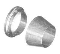 Beduan 304 Stainless Steel Compression Fitting Ferrule Sleeve 1/8" Tube OD Double Ferrule Ring Tubing Fitting