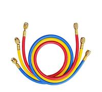 beduan AC Charging Hose 1/4" SAE Flare Thread HVAC Air Condition Refrigerant Charging Hose 36” for R134a R12 R22 R502（Pack of 3）