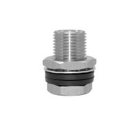 Beduan Stainless 1/8" NPT Female Bulkhead Coupler Thru-bulk Pipe Fitting (Full Female Thread)