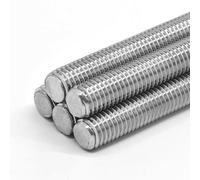 Beduan Stainless Steel 5/16"-24 Thread Fully Threaded Rod 12" Length Long Threaded Screw(Pack of 5)