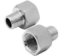 Beduan Stainless Steel NPT Reducer Adapter 1 Female to 3/4 Male Threaded Reducing Pipe Fittings Adaptor(Pack of 2)