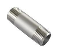 Beduan Stainless Steel Pipe Fittings, 1" NPT x 1" NPT Male Threaded, 2" Length Nipple Cast Pipe