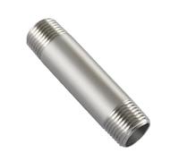 Beduan Stainless Steel Pipe Fittings 1" NPT x 1" NPT Male Threaded 6" Length Nipple Cast Pipe