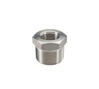 Beduan Stainless Steel Reducer Hex Bushing 1/2" Male G(BSP) Thread to M14 x 1.5 Thread Reducing Cast Pipe Adapter Fitting