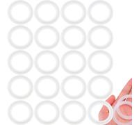Beduan Tri Clamp Silicone Gasket O-Ring 2 Inch Fits OD 64MM Sanitary Pipe Weld Ferrule (Pack of 20)