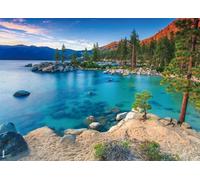 BEDUKE Jigsaw Puzzles for Adults 1000 Pieces Lake Tahoe Precise Interlocking Thick Sturdy 1000 Piece Puzzle Age 14+ Family Game