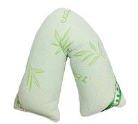 BEDWAY Luxury BAMBOO V Shape Pillow With BREATHABLE BAMBOO Cover - MEMORY FOAM V Pillow For ORTHOPEDIC Support, NURSING, MATERNITY & PREGNANCY.