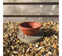 Bedwen Orion Terracotta Plastic 17cm Bulb Bowls x 5. Special perforated base.