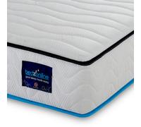 Bedz Online Bedzonline 22 Cm Ultra Cool Blue Memory Open Coil Mattress, Medium Firm, Uk Made, 4Ft Small Double