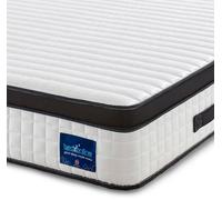 Bedz Online Bedzonline, Black, Hybrid Memory Foam Pocket Spring Mattress, Zoned Support, 4Ft Small Double (120X190 Cm)