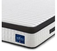 Bedz Online Bedzonline, Black, Hybrid Memory Foam Pocket Spring Mattress, Zoned Support, 4Ft6 Double (135X190 Cm)