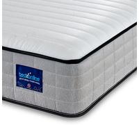 Bedzonline 4FT6 Hydro Pocket Spring Memory Foam Mattress - Luxury Comfort & Breathable Design in Grey | Size: Double Bedzonline Grey Double