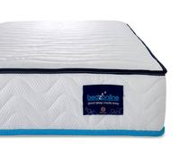 Bedzonline 5FT King Ultra Cool Mattress - Cool Blue Memory Foam & Open Coil Mattress - Ultimate Cool Comfort & Gentle Spine Alignment Bedzonline Multicolor King