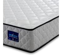 Bedzonline Diamond Memory Foam Spring Mattress, Premium Comfort-2FT6 Small Single in Grey Bedzonline Grey Small Single